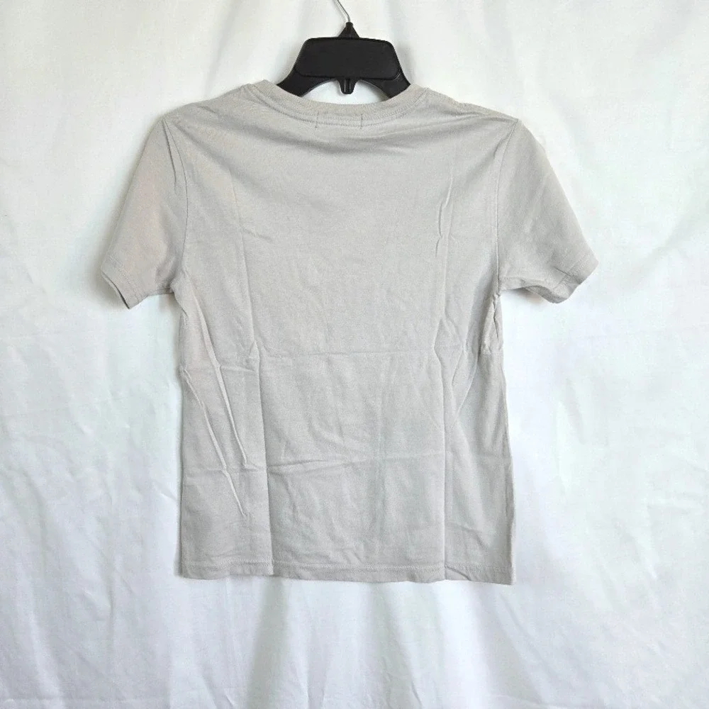 Polo‎ Ralph Lauren Boys Light Gray Crew Neck Short Sleeve Pony Logo Tee Small 8